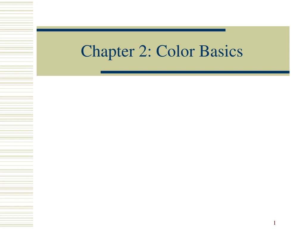chapter 2 color basics