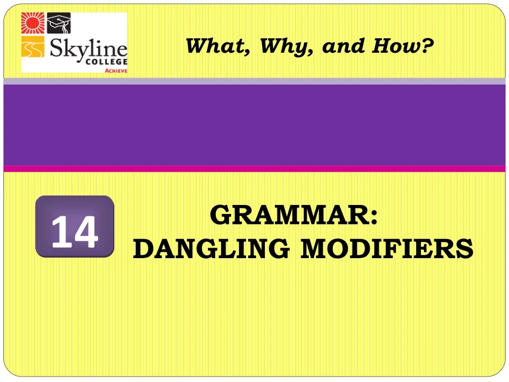 grammar dangling modifiers