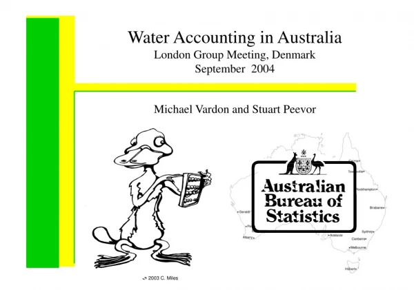 Water Accounting in Australia London Group Meeting, Denmark September  2004