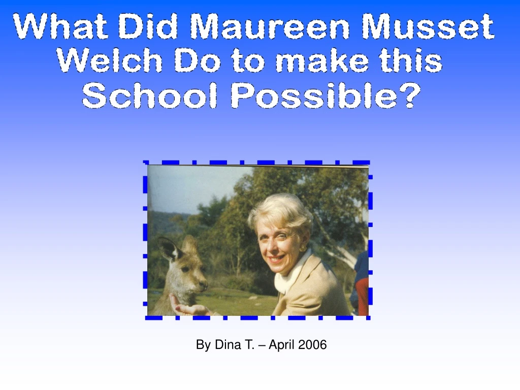 what did maureen musset