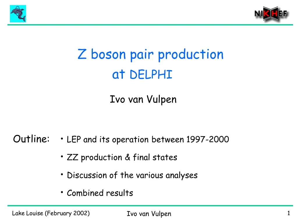 z boson pair production