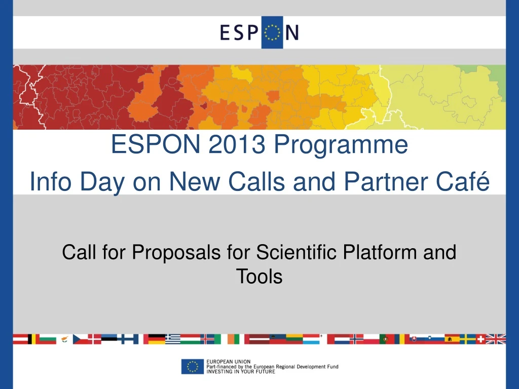 espon 2013 programme info day on new calls
