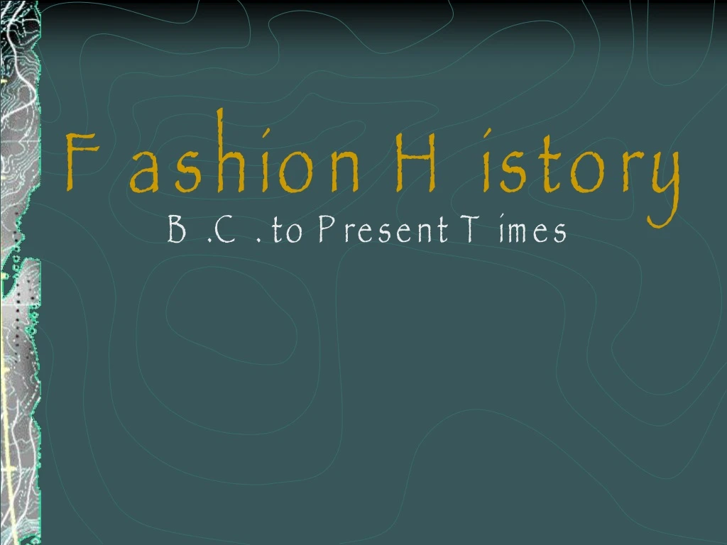 fashion history