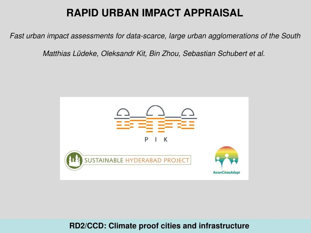 rapid urban impact appraisal fast urban impact