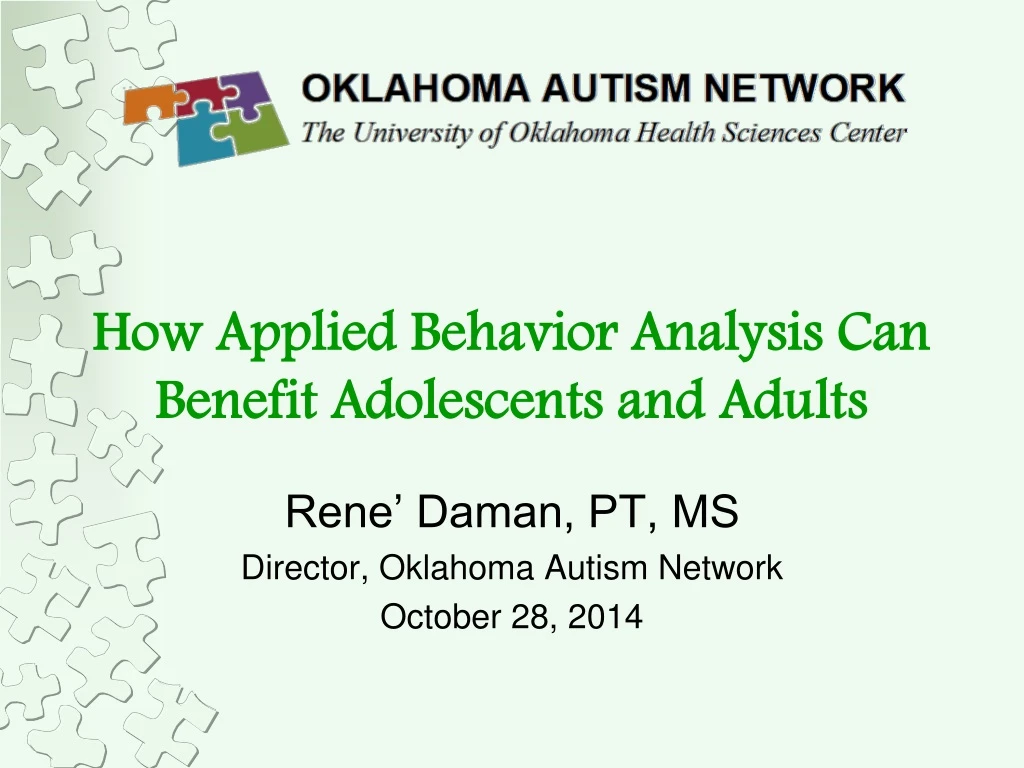 how applied behavior analysis can benefit adolescents and adults