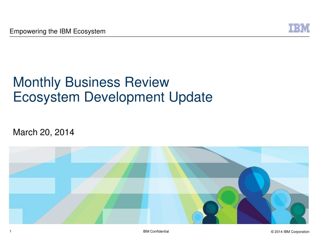 monthly business review ecosystem development update march 20 2014