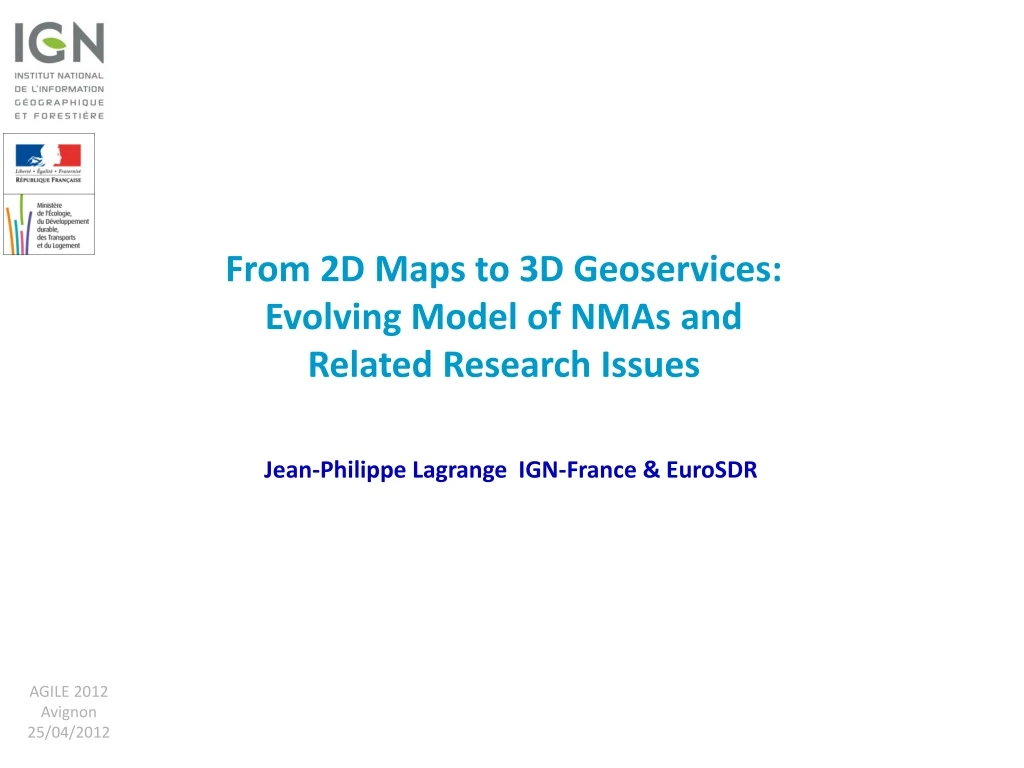 from 2d maps to 3d geoservices evolving model
