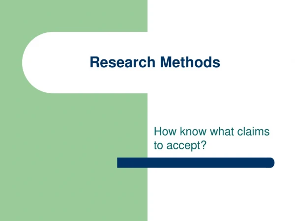 Research Methods