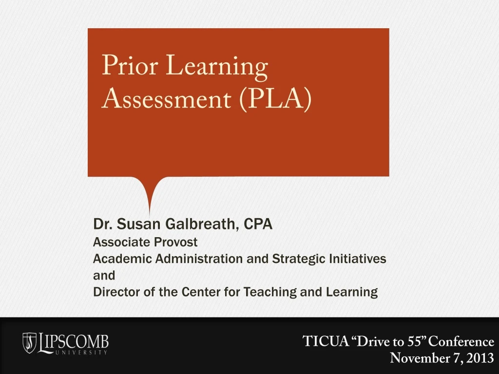prior learning assessment pla