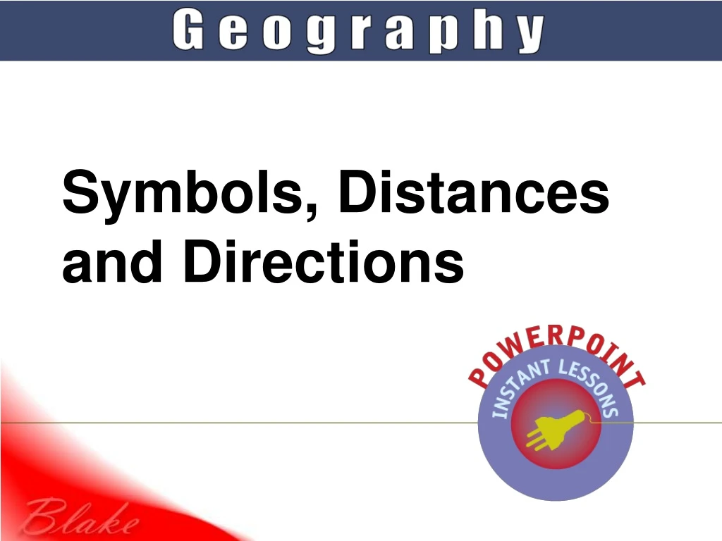 symbols distances and directions