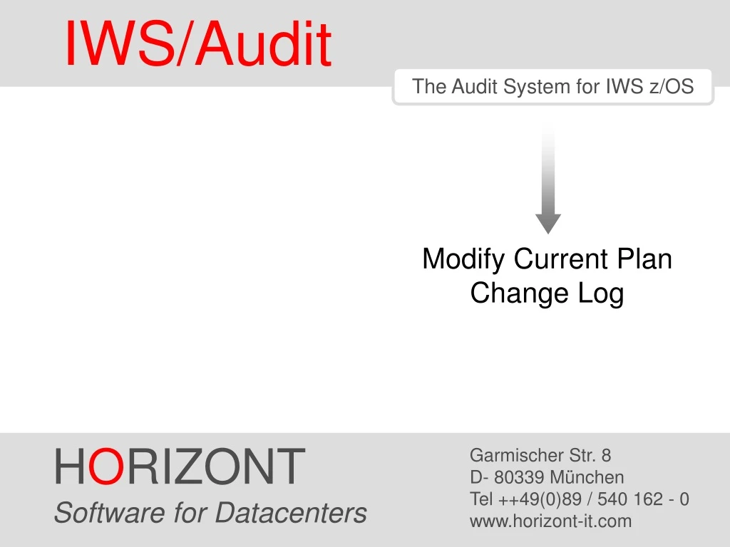 iws audit