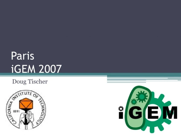 Paris iGEM 2007