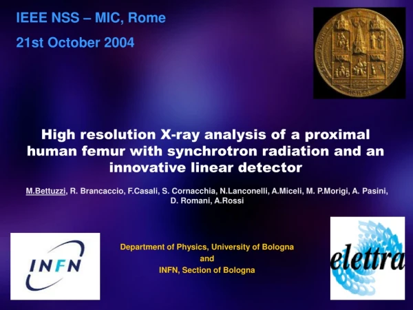 IEEE NSS – MIC, Rome  21st October 2004