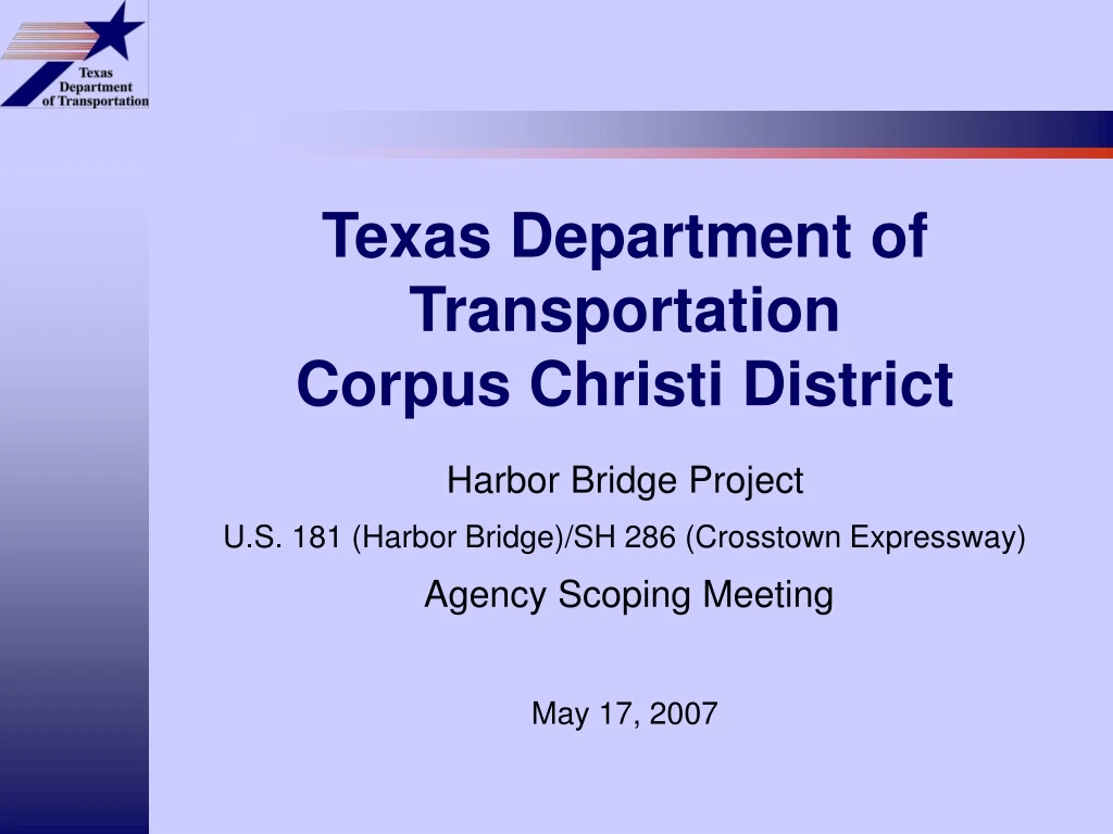 texas department of transportation corpus christi district