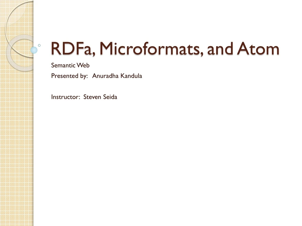 rdfa microformats and atom