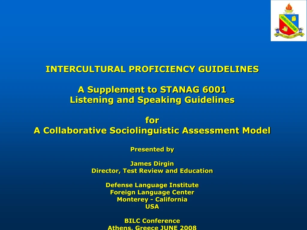 intercultural proficiency guidelines a supplement