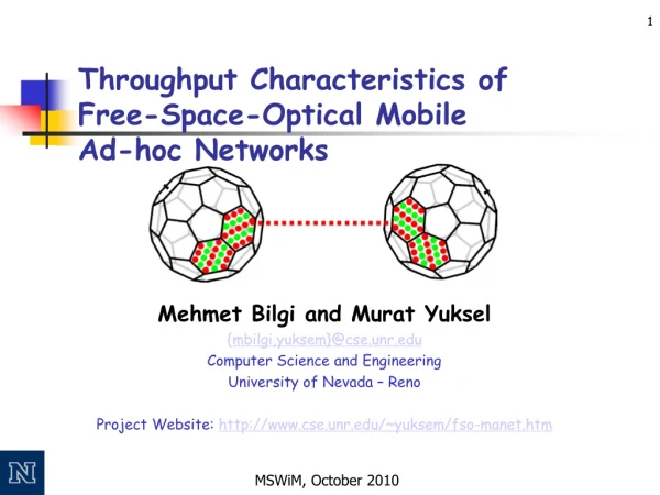 Throughput Characteristics of  Free-Space-Optical Mobile  Ad-hoc Networks