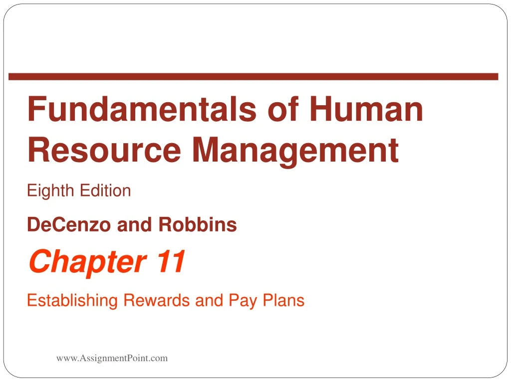 fundamentals of human resource management eighth