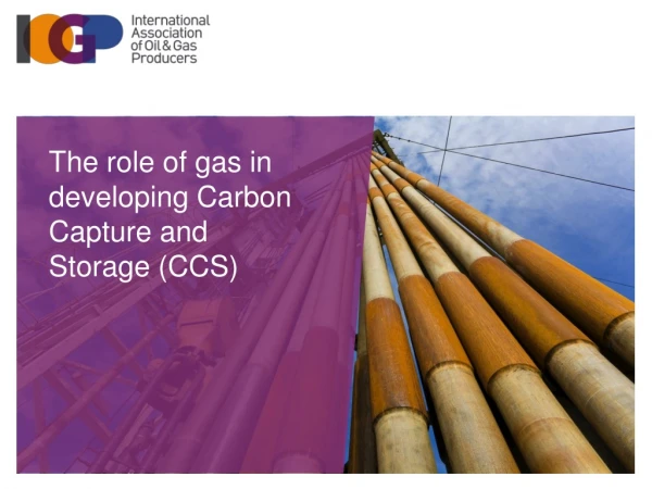 The role of gas in developing Carbon Capture and Storage (CCS)