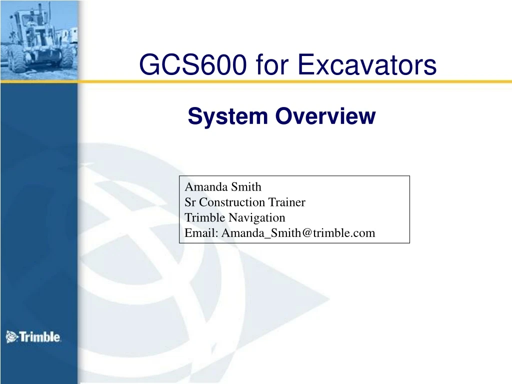 gcs600 for excavators