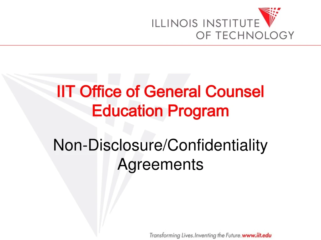 iit office of general counsel education program
