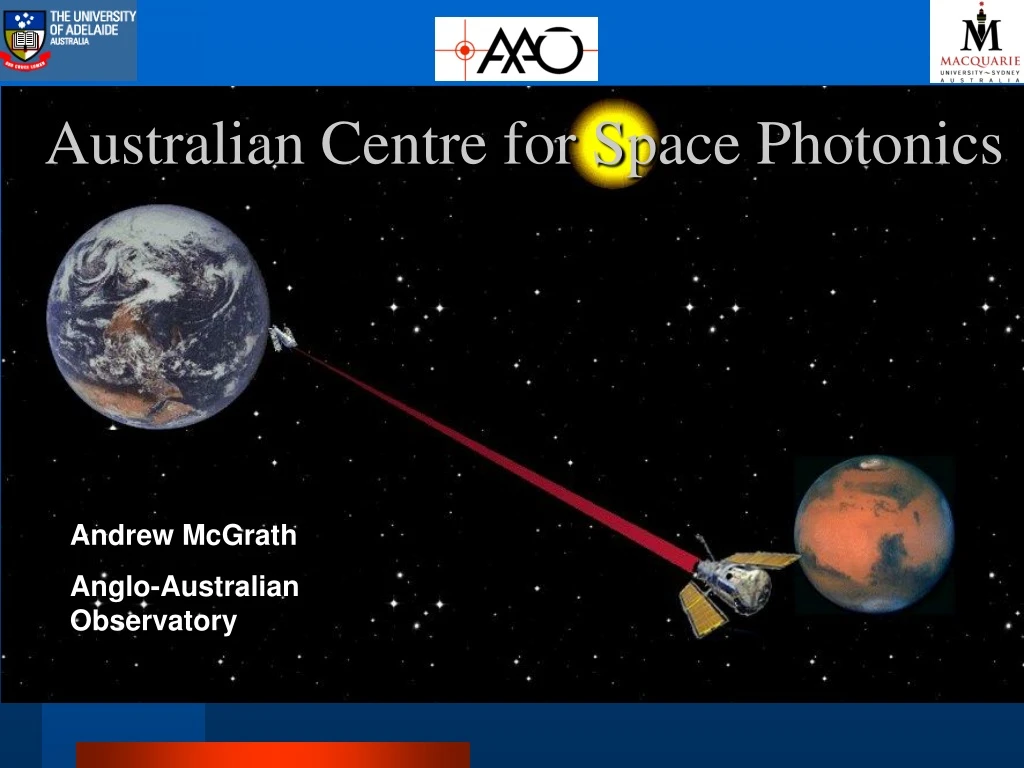 australian centre for space photonics