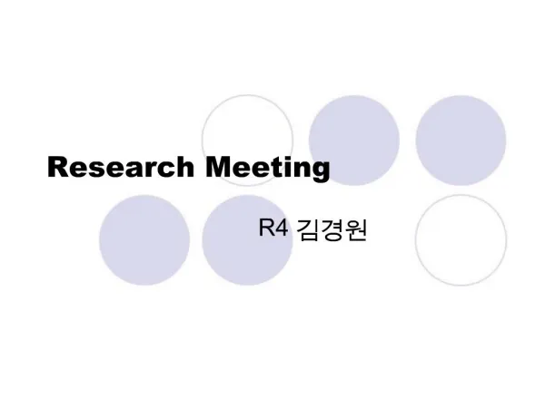 Research Meeting