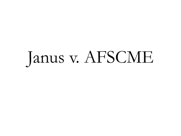 Janus v. AFSCME