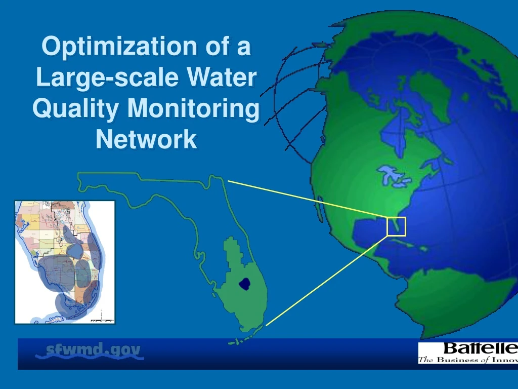 optimization of a large scale water quality