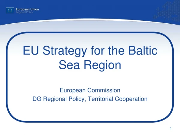 EU Strategy for the Baltic Sea Region