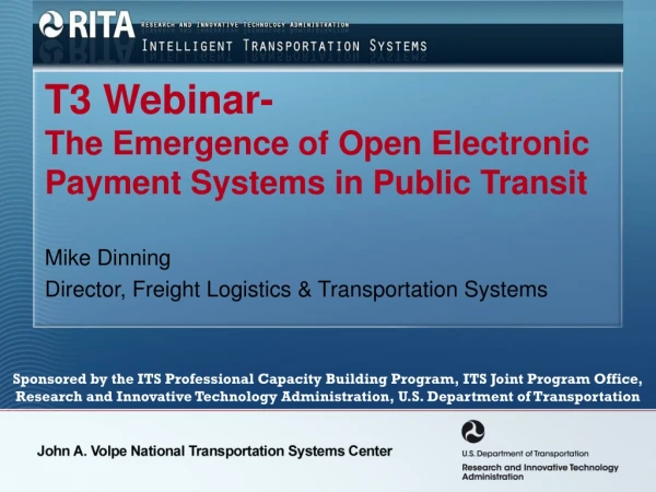 T3 Webinar-  The Emergence of Open Electronic Payment Systems in Public Transit