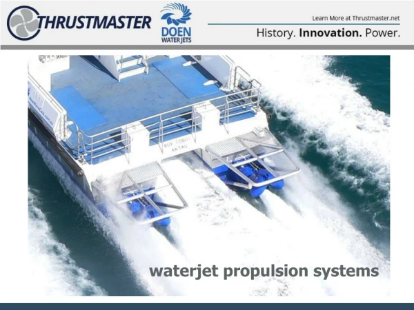 waterjet propulsion systems
