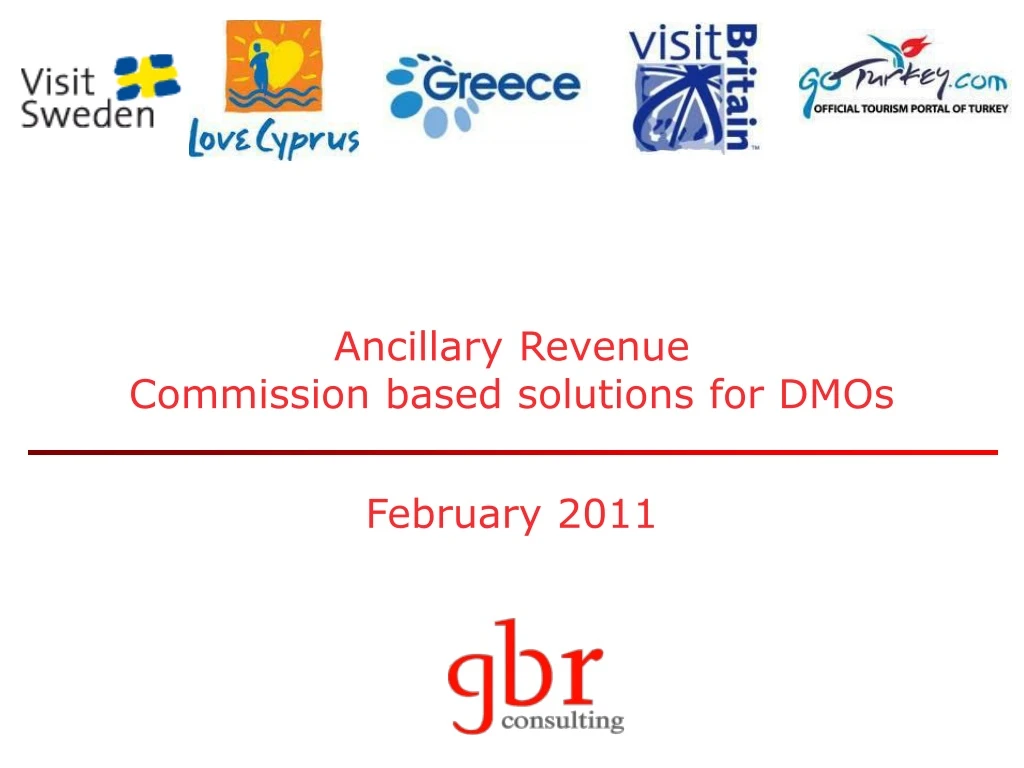 ancillary revenue commission based solutions for dmos february 2011