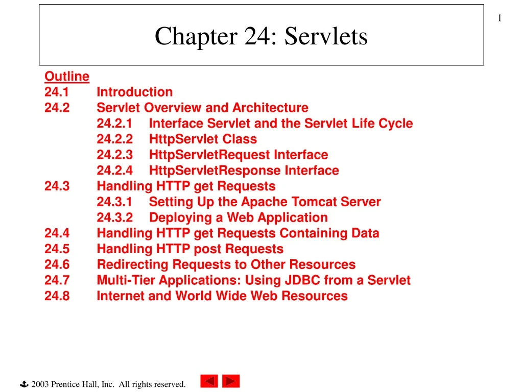 chapter 24 servlets