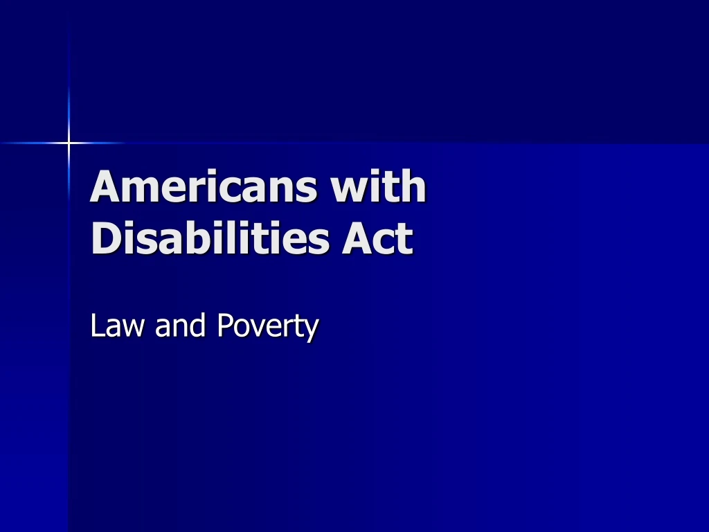 americans with disabilities act