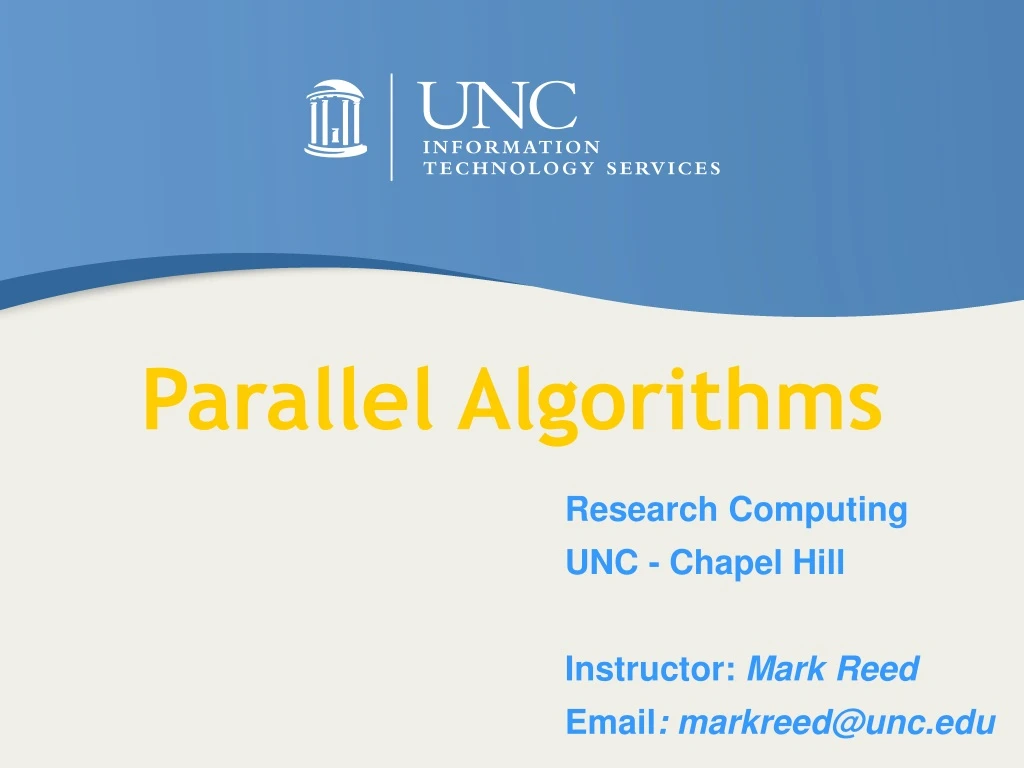 parallel algorithms