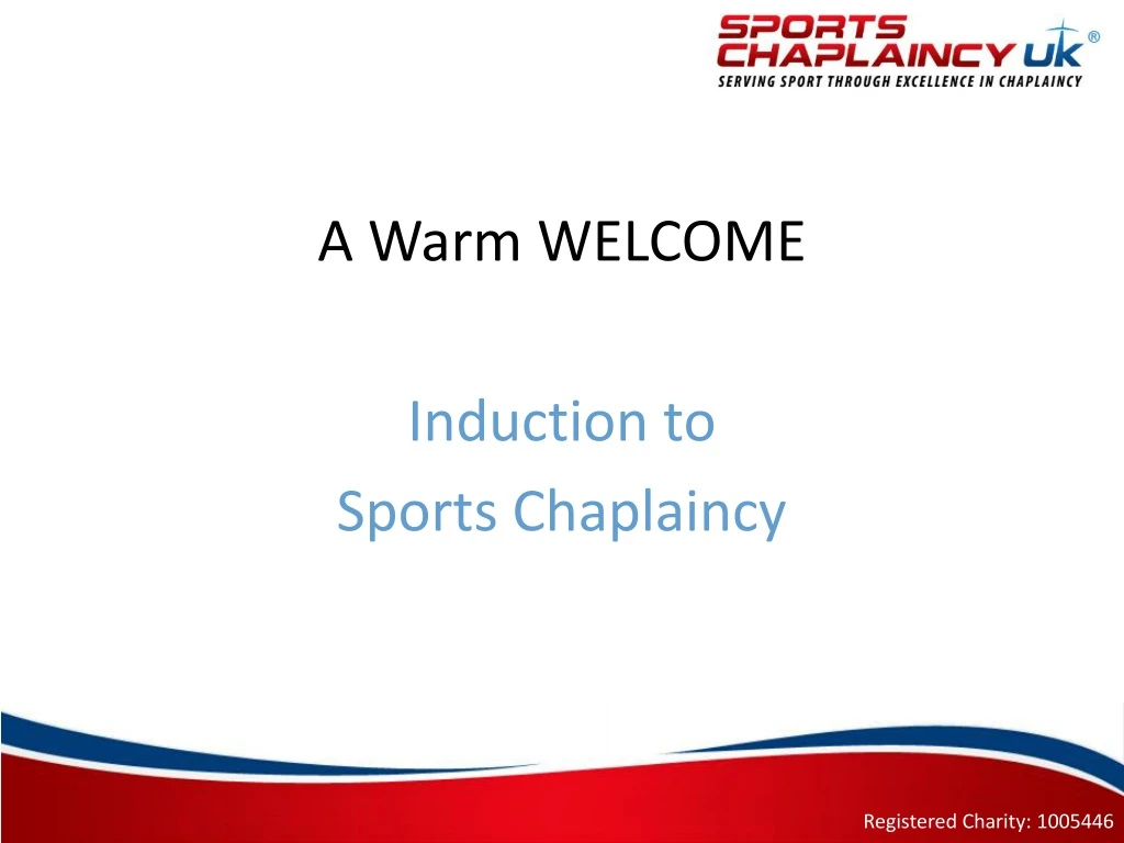 a warm welcome induction to sports chaplaincy