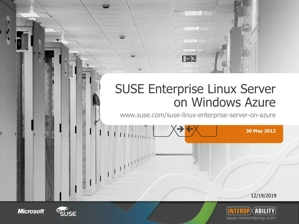 suse enterprise linux server on windows azure