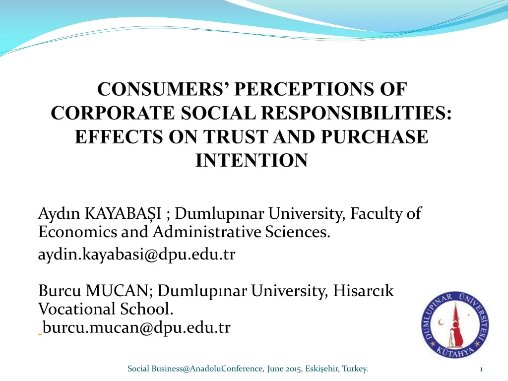 consumers perceptions of corporate social responsibilities effects on trust and purchase intention