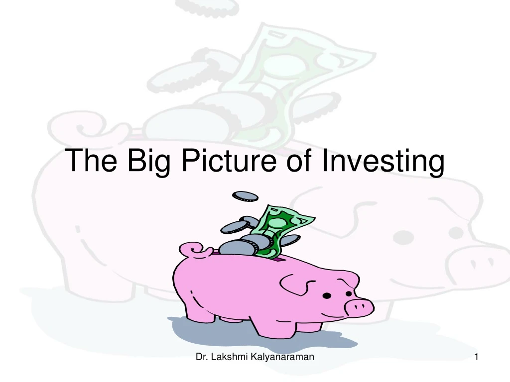 the big picture of investing