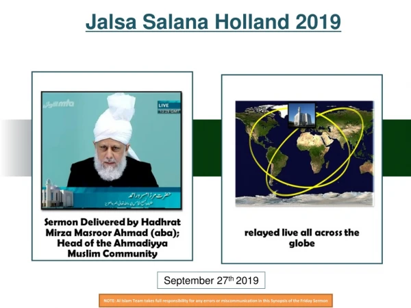 Jalsa Salana Holland 2019