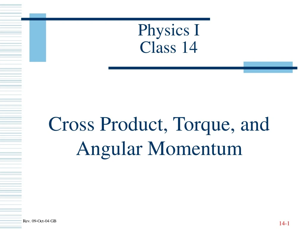 physics i class 14