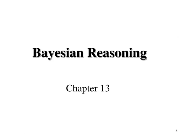 Bayesian Reasoning