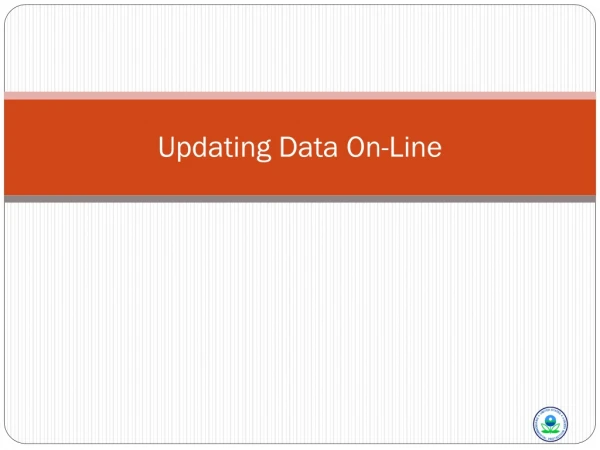 Updating Data On-Line