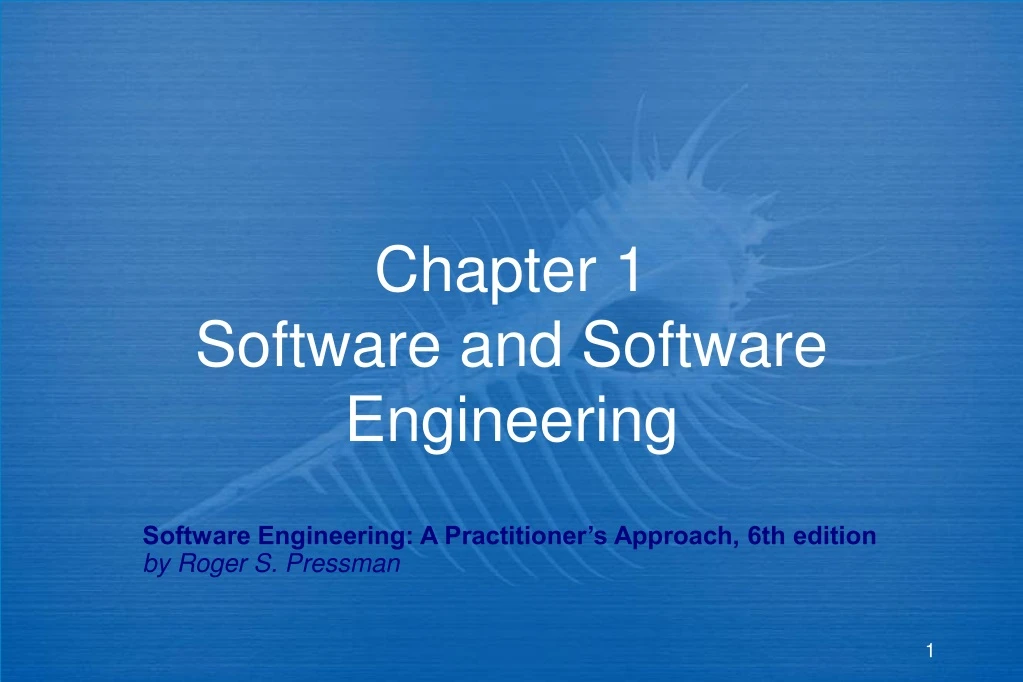 chapter 1 software and software engineering