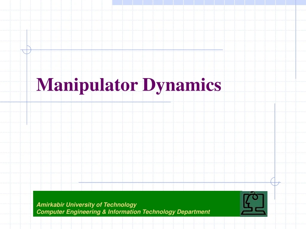 manipulator dynamics