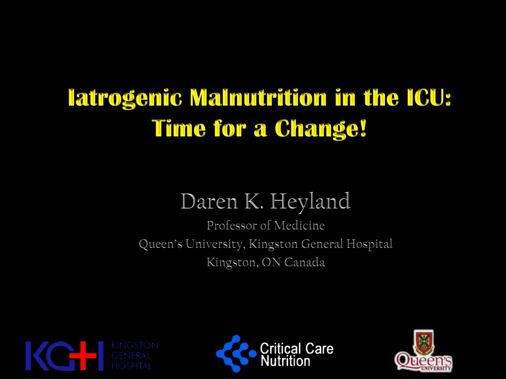 iatrogenic malnutrition in the icu time