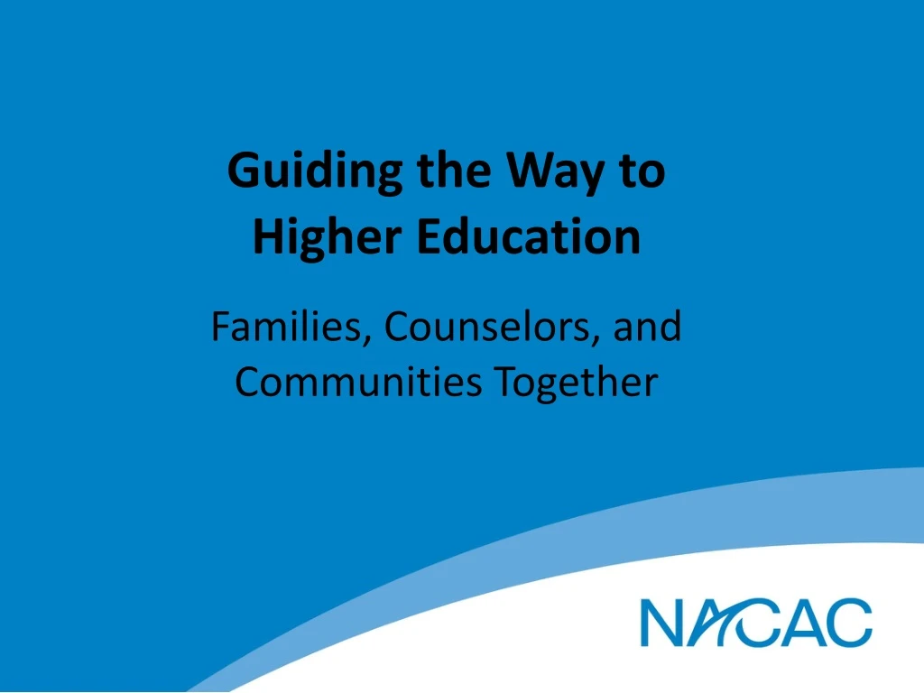 guiding the way to higher education