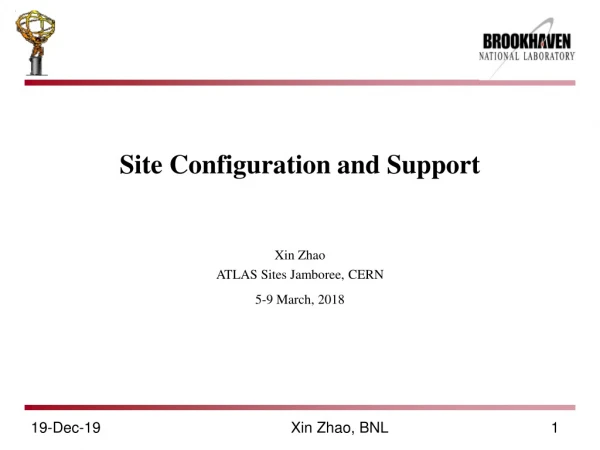 Site Configuration and Support