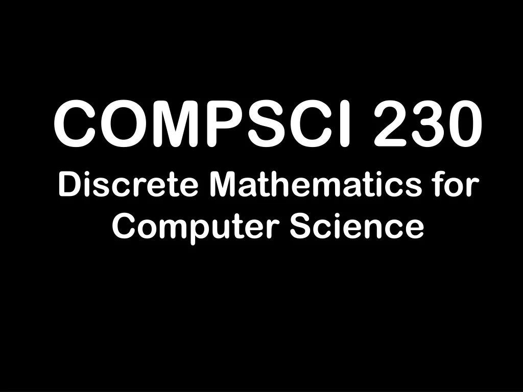 compsci 230